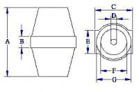 绝缘碍子尺寸图